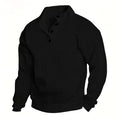 Men's Rhombus Jacquard Knit Henley Shirt