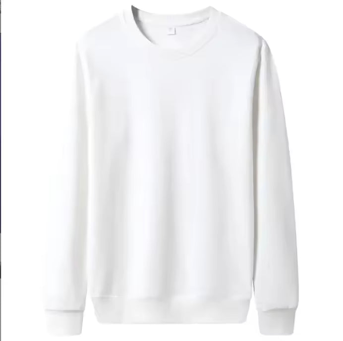 Men's Fashionable Thin Solid Color Pullover Sweatshirt