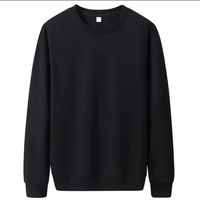 Men's Fashionable Thin Solid Color Pullover Sweatshirt