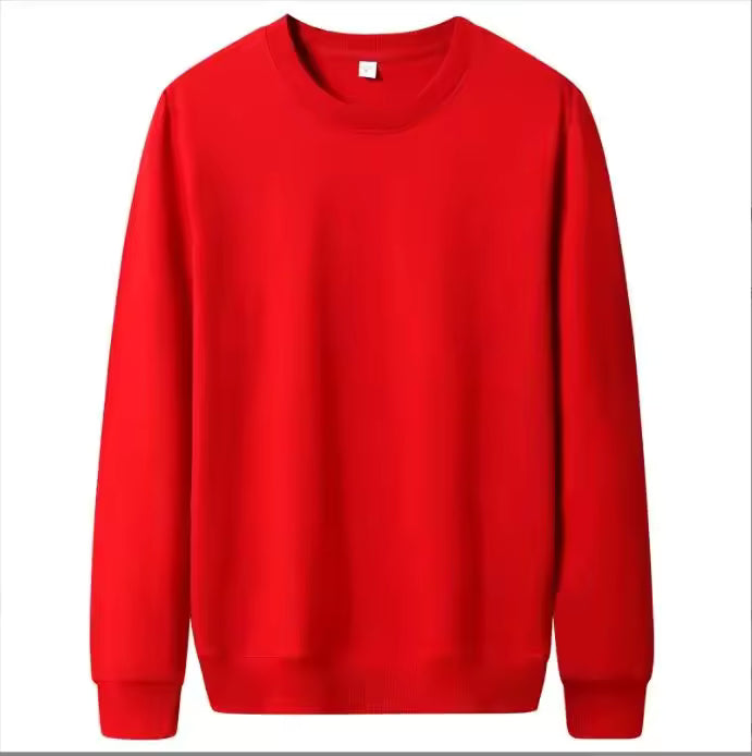 Men's Fashionable Thin Solid Color Pullover Sweatshirt