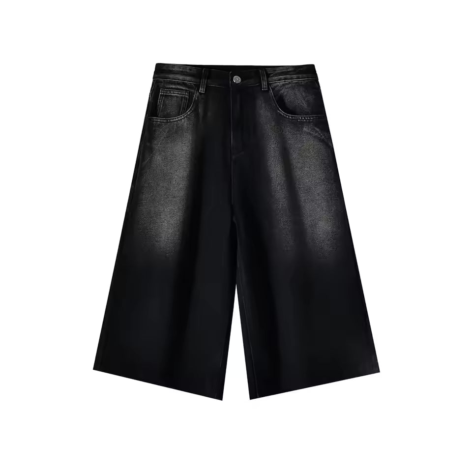 Men's Wide-Leg Denim Shorts – Y2K Baggy Summer Jeans