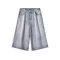 Men's Wide-Leg Denim Shorts – Y2K Baggy Summer Jeans