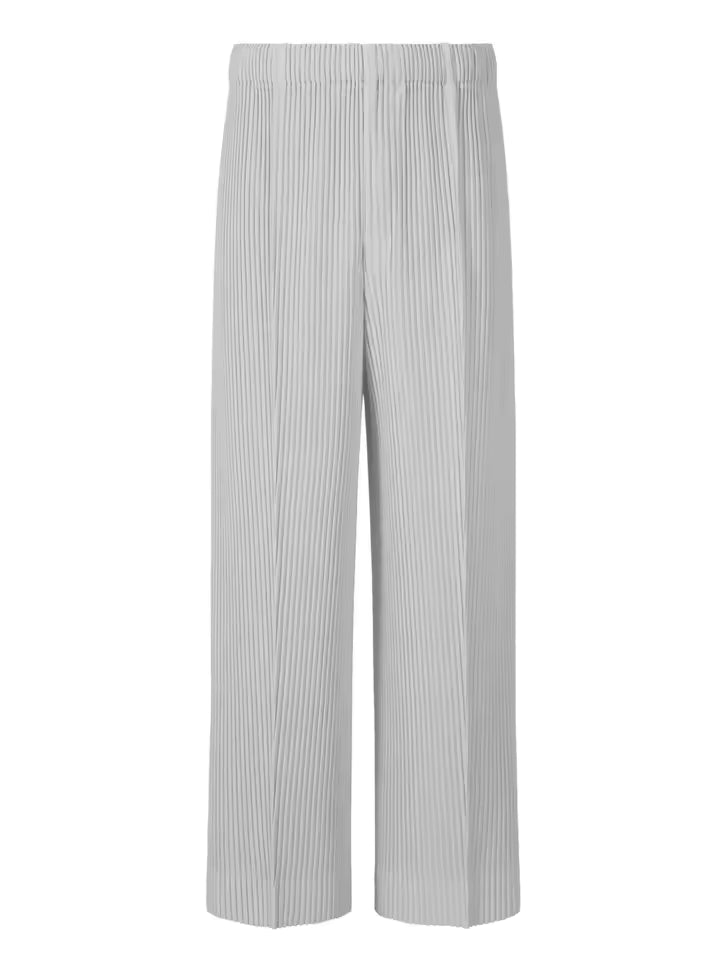 Miyake Men's Pleated Wide Leg Pants – Loose Fit Casual Fashion Trousers