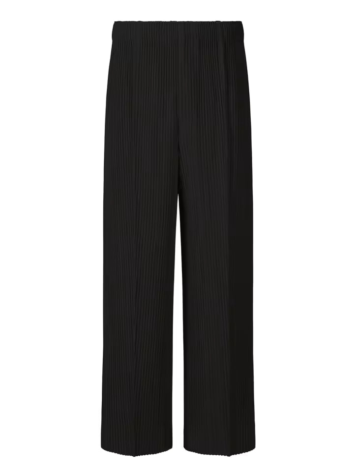 Miyake Men's Pleated Wide Leg Pants – Loose Fit Casual Fashion Trousers