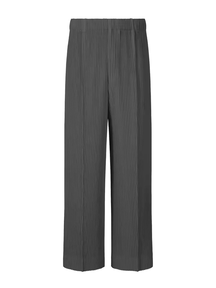 Miyake Men's Pleated Wide Leg Pants – Loose Fit Casual Fashion Trousers